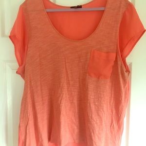 Gap blouse, chiffon and cotton